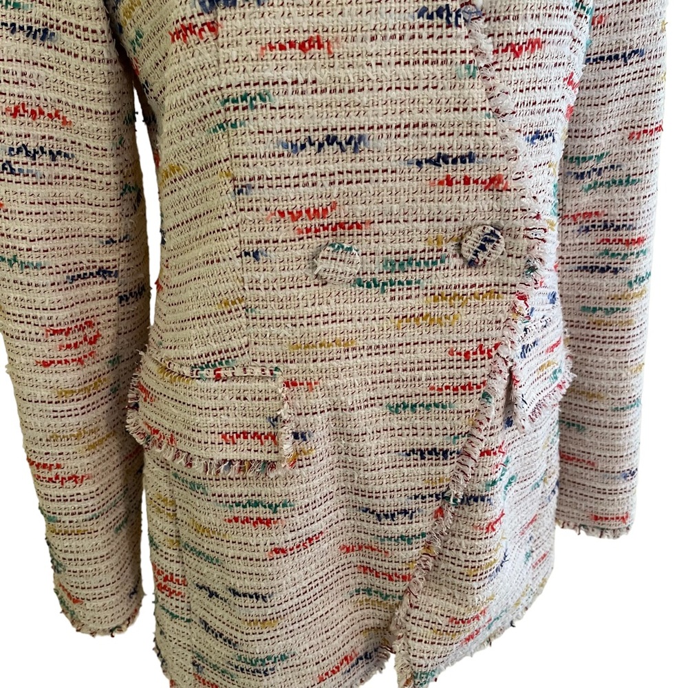 Lela Rose Pearl Multi-Color Slim Tweed Jacket 4 NEW - Picture 4 of 11